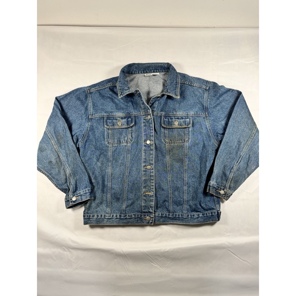 Vintage Disney Catalog Lady and the Tramp Embroidered Denim Trucker Jacket Large - Picture 2 of 10